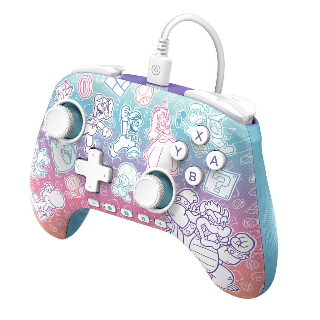 PowerA Advanced Wired Controller with hall effect modules for Nintendo Switch 2 (Mushroom Kingdom)