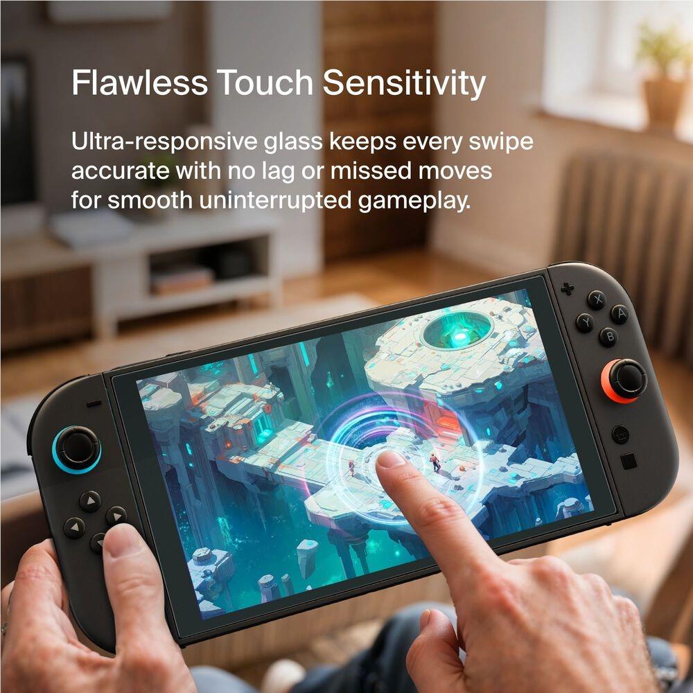 Belkin Gaming Tempered Glass Blue Light Filter Screen Protector for Nintendo Switch 2
